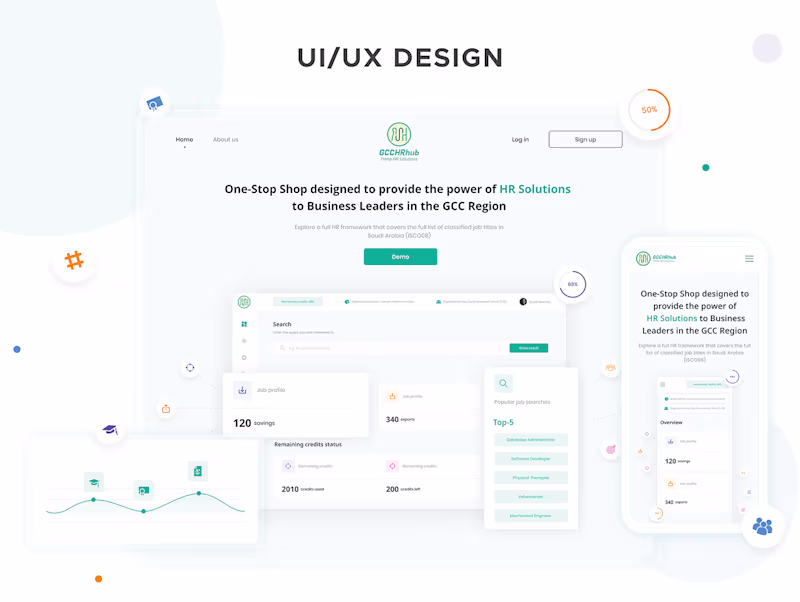 Cover image for UI/UX Design for a comprehensive HR platform HRHub :: Behance