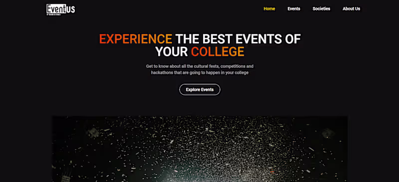 Cover image for Eventus - Event Management Website With CMS
