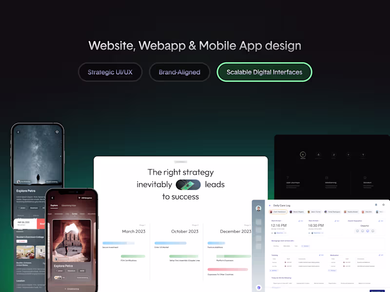Cover image for UI/UX Design - Website, App, Webapp
