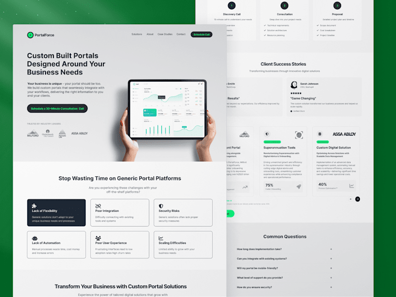 Cover image for Enterprise Solutions Site | Web Dev  