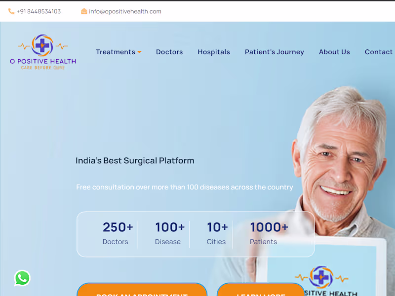 Cover image for Website Enhancements Completed for OPositive Health! We’re h...