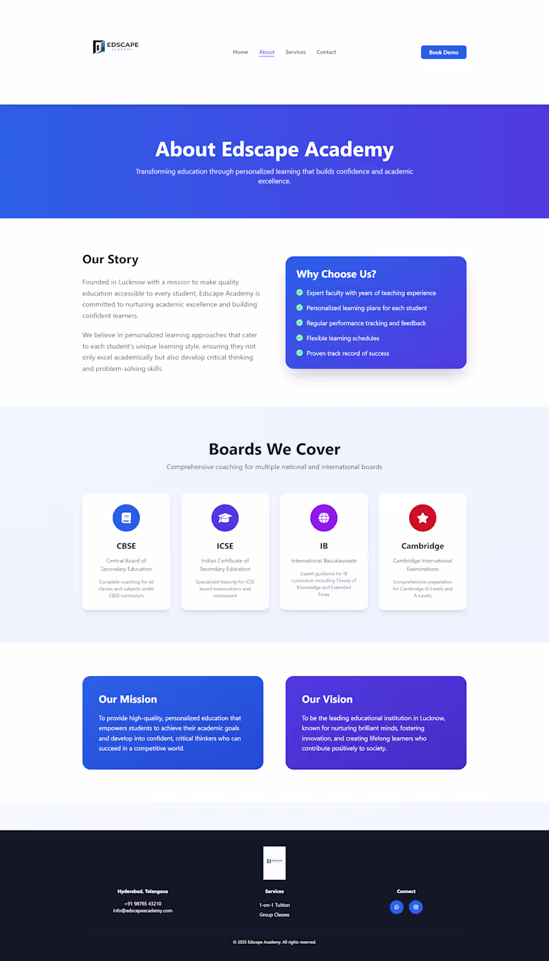 Cover image for Built Edscape Academy — a