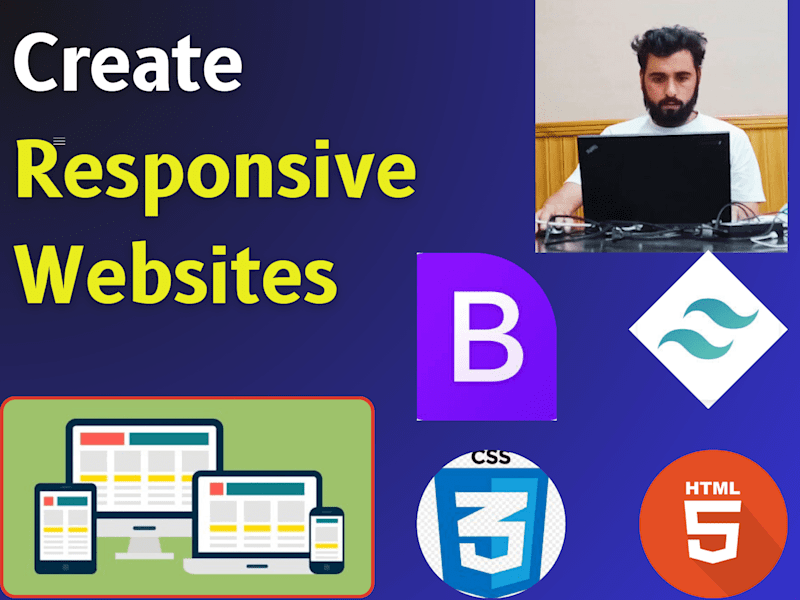Cover image for I will create Responsive website using Bootstrap