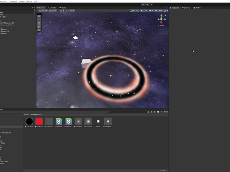 Cover image for Blackhole VFX and Particles