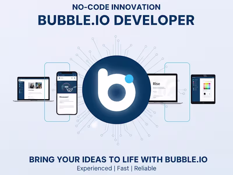 Cover image for Your idea to live MVP  powered by Bubble + Nocode