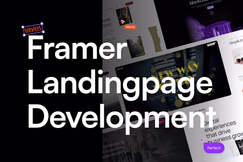 Cover image for Framer / Landingpage Development