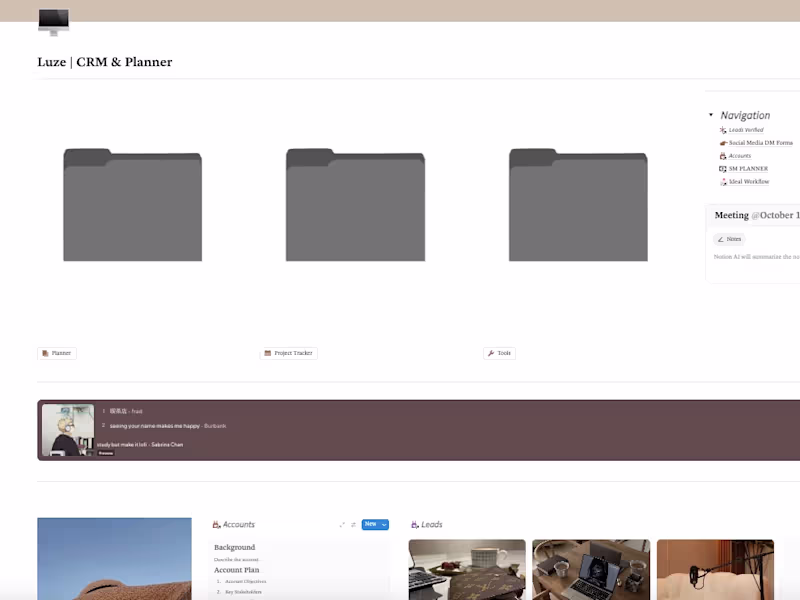 Cover image for CRM & Planner - LUXE 