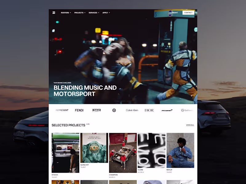 Cover image for Working on the 22Impact redesign in Framer. This project is ...