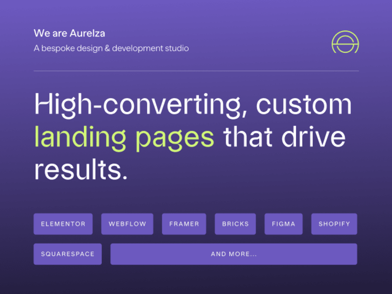 Cover image for High-Converting Landing Page
