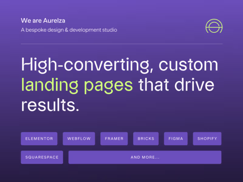 Cover image for High-Converting Landing Page