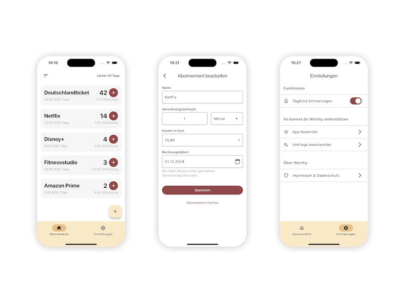 Cover image for Minimalist Subscription Manager with Usage Tracking