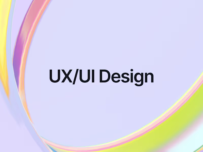 Cover image for UX/UI Design