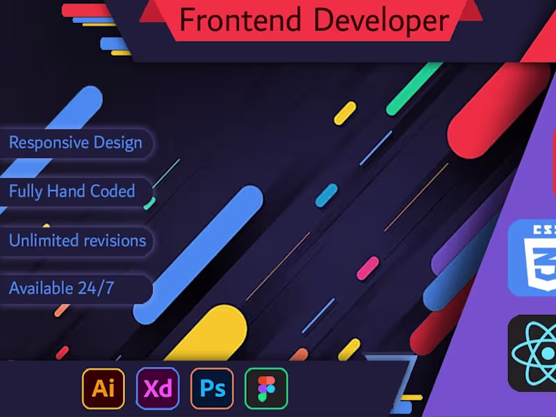 Cover image for I convert you design or idea about website to front end code