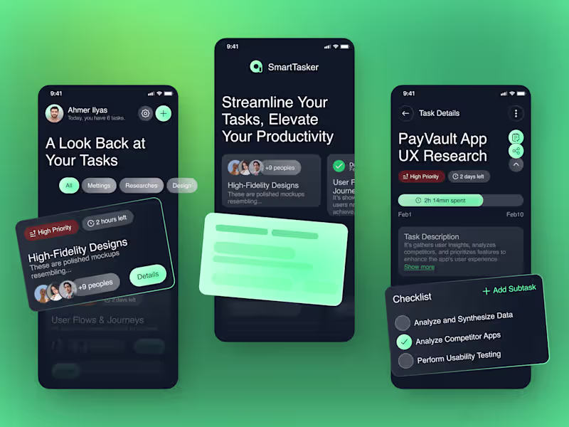 Cover image for Unique Mobile App UI UX Design