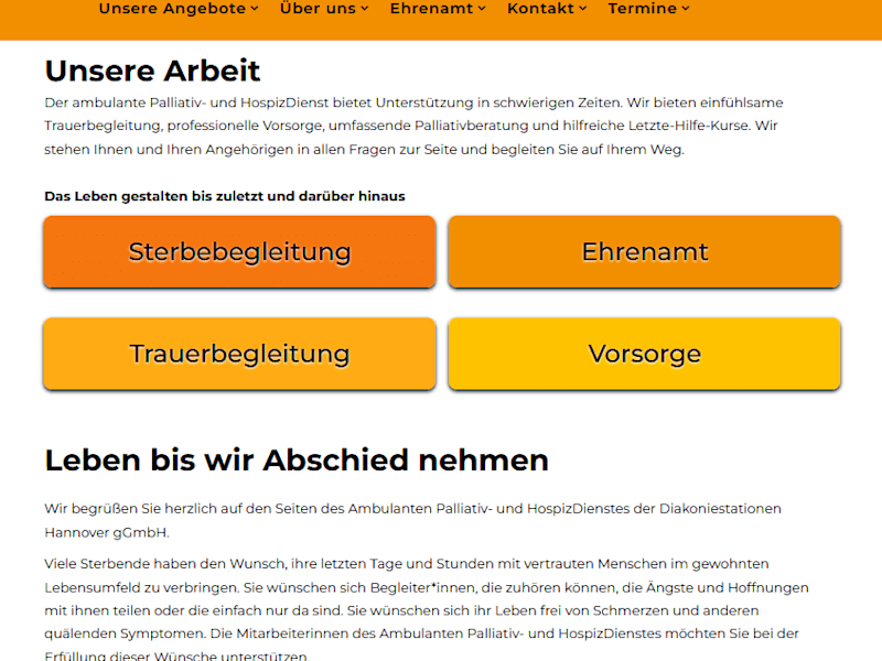 Cover image for Ambulanter Palliativ- und HospizDienst Hannover | Start