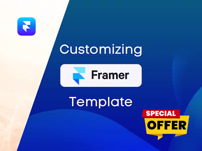 Cover image for Fully Responsive Framer Template Customization
