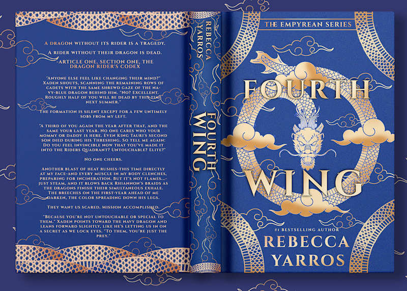 Cover image for Fourth Wing Book Cover Re-Design