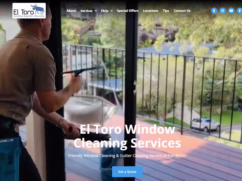 Cover image for El Toro Window Cleaning Services