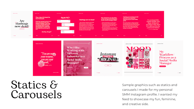 Cover image for Creating Graphics For A Social Media Manager Instagram Account