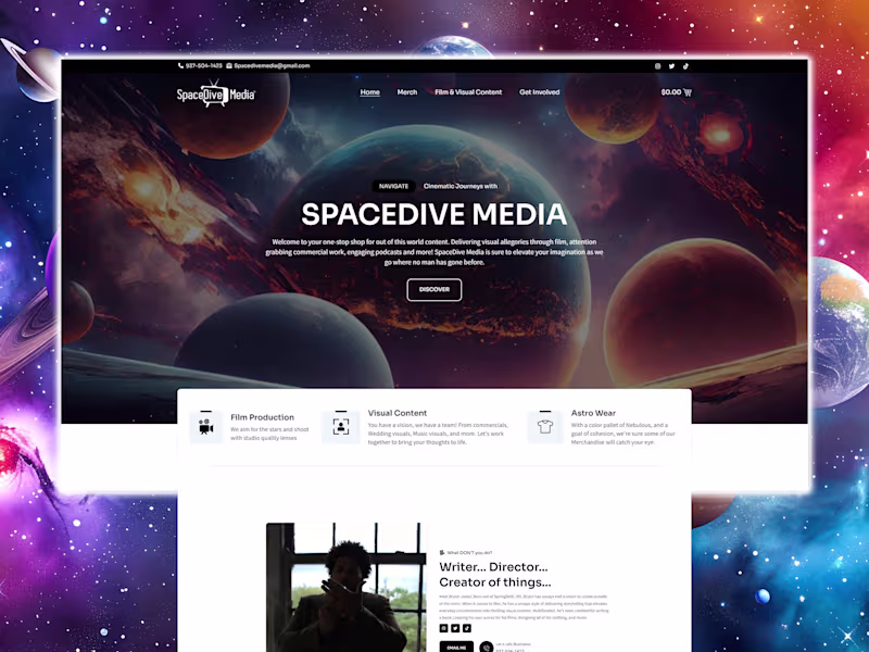 Cover image for Creative Media Platform Web Design