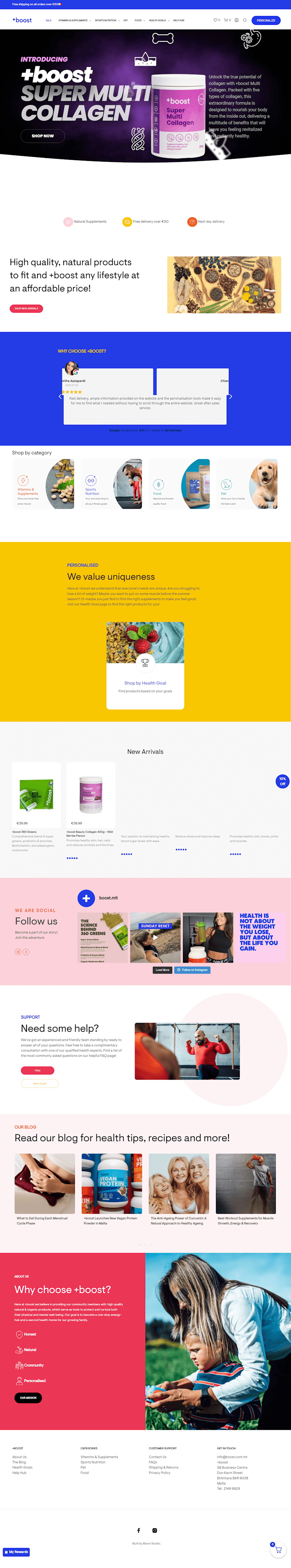 Cover image for E-commerce Website for Online Health Store