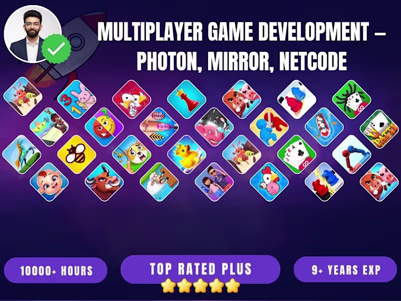 Cover image for Multiplayer Game Development — Photon, Mirror, Netcode