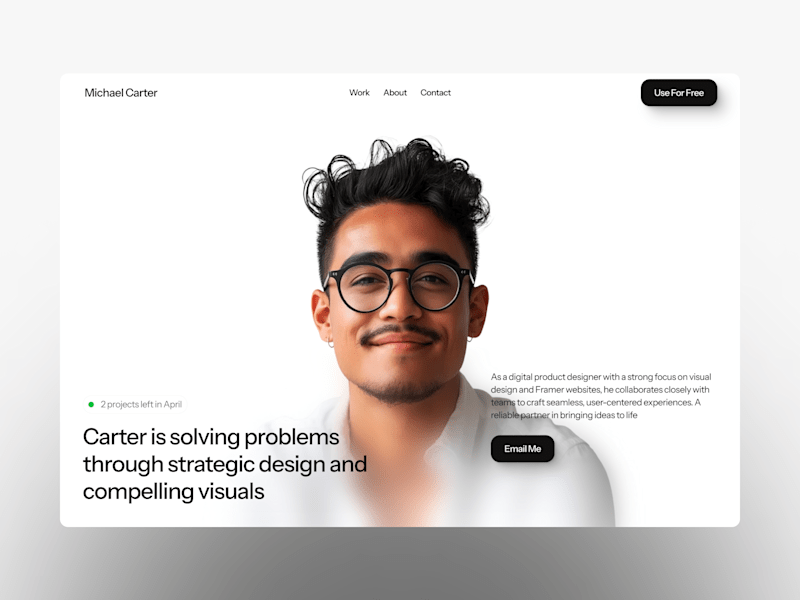 Cover image for Luzia - Sleek and Modern Portfolio Website