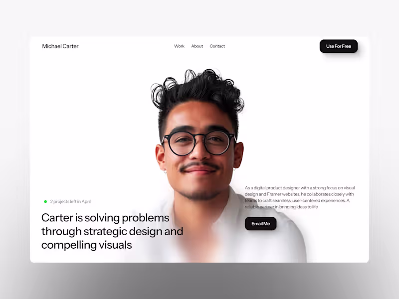 Cover image for Luzia - Sleek and Modern Portfolio Website