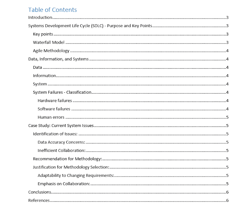 Cover image for System Development Methodologies Report