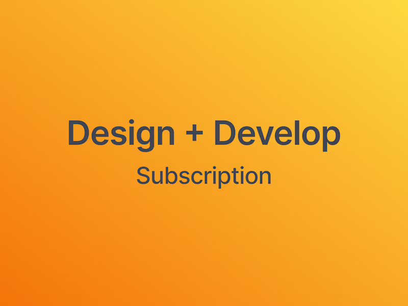 Cover image for Design + Develop Subscription