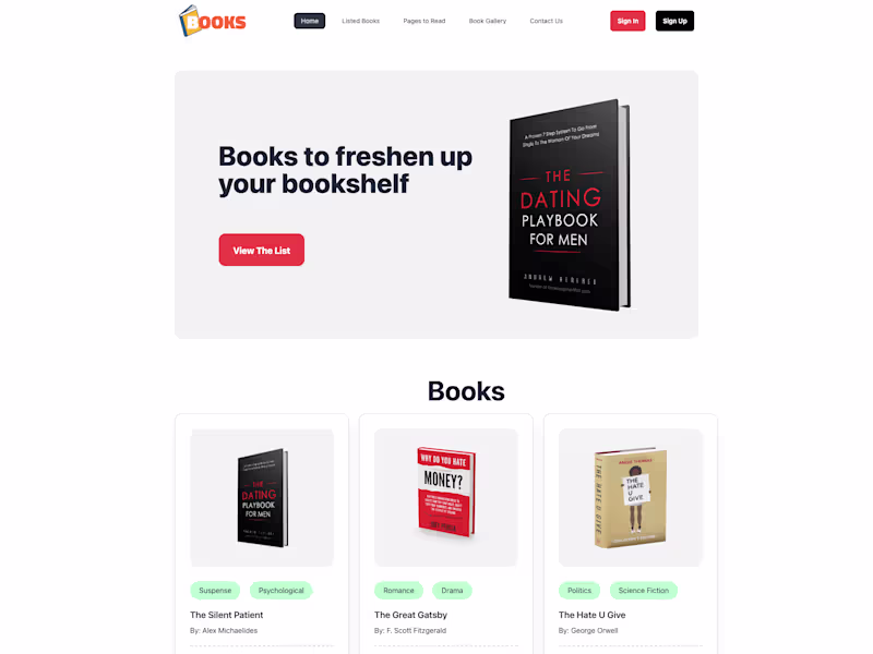 Cover image for mern full stack Books Website