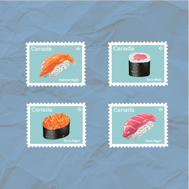 Cover image for Sushi Stamp Set – Vector Illustrations