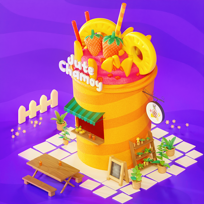 Cover image for Isometric drink illustration