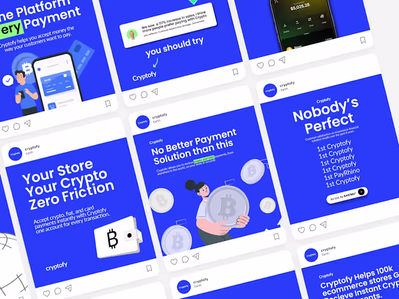 Cover image for 
Creative & Eye-Catching Ads for Cryptofy: Boosting Signups