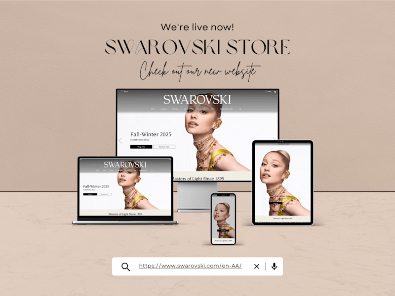 Cover image for Swarovski Website Design 