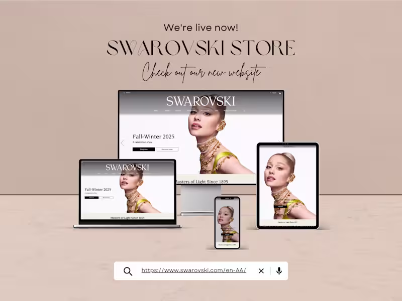 Cover image for Swarovski Website Design 