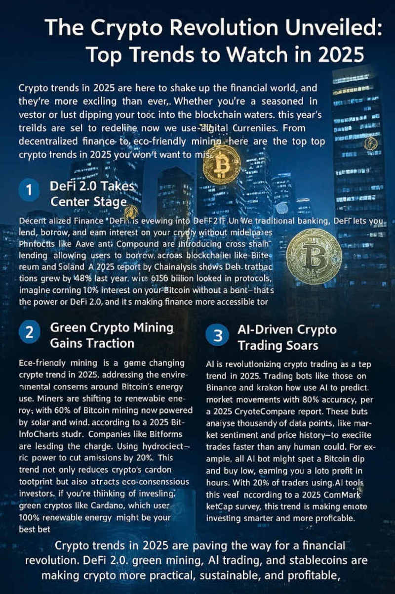 Cover image for Crypto Trends 2025: Visual Blog for Digital Finance Awareness