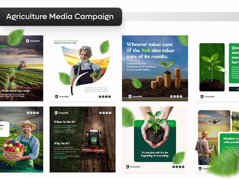 Cover image for Agriculture Social Media Campaign Design