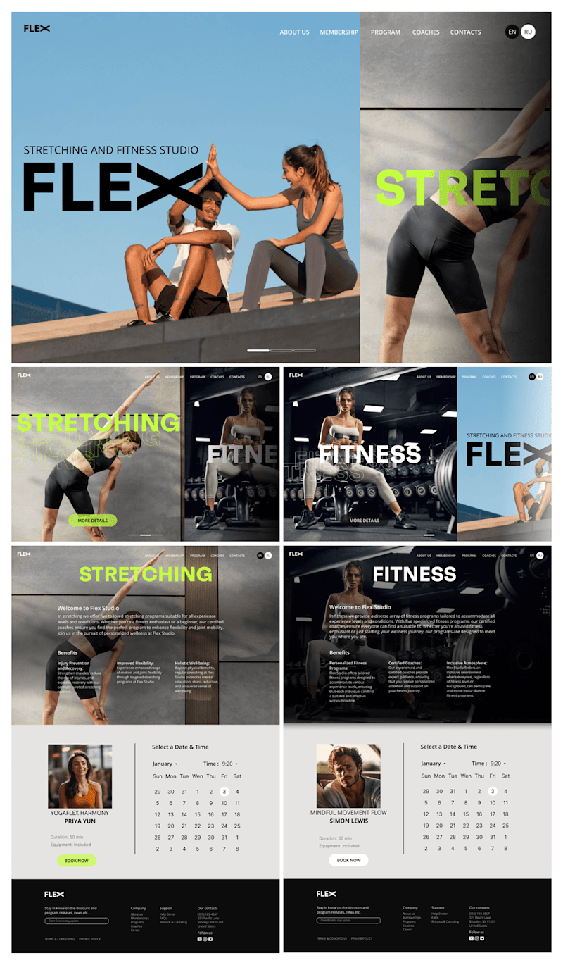 Cover image for Fitness Studio WebDesign