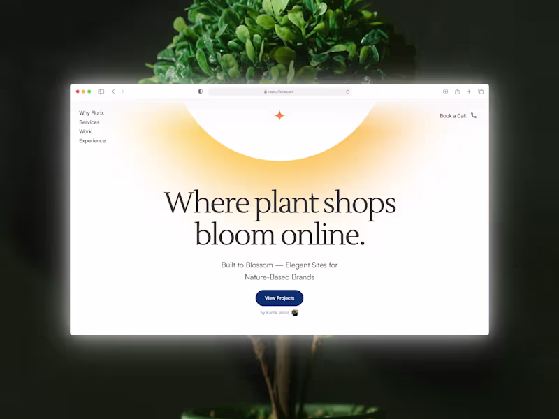 Cover image for Florix Studios - Framer Web Design Agency Website