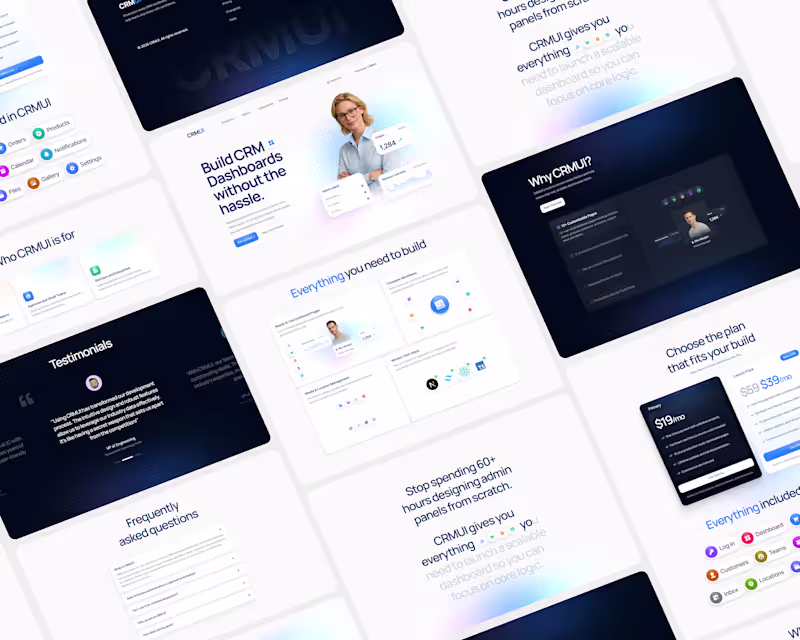 Cover image for CRMUI Landing Page Redesign