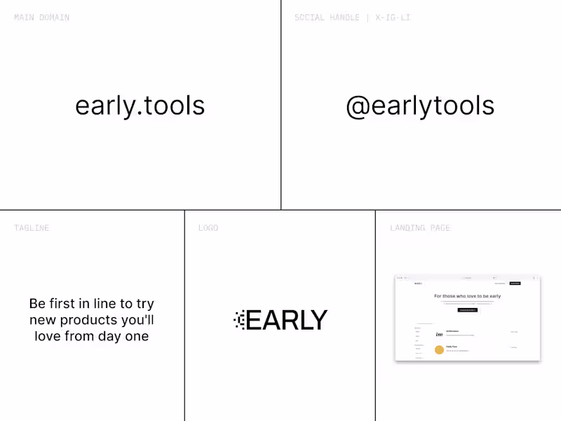 Cover image for early.tools
