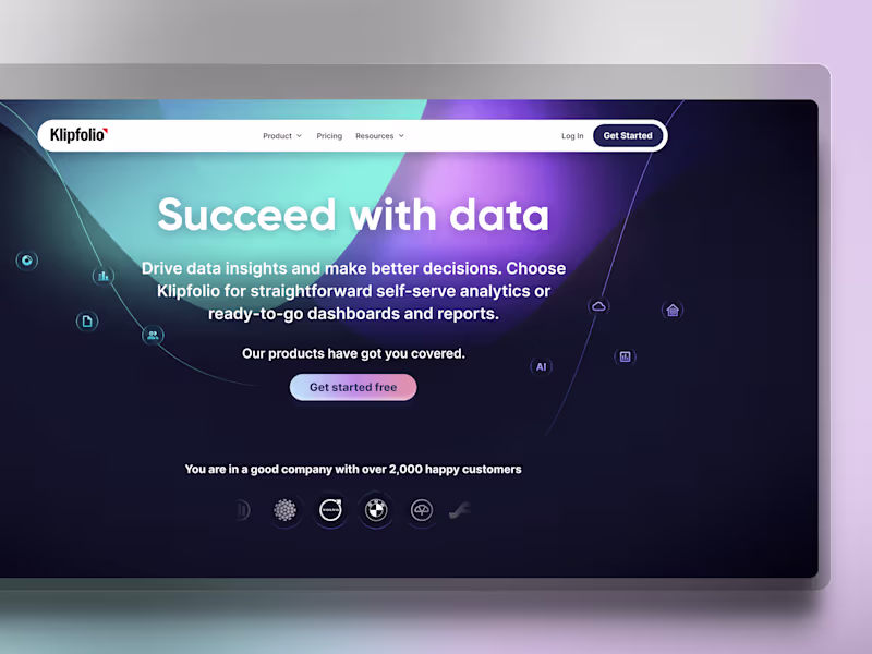 Cover image for Klipfolio Homepage (2024)