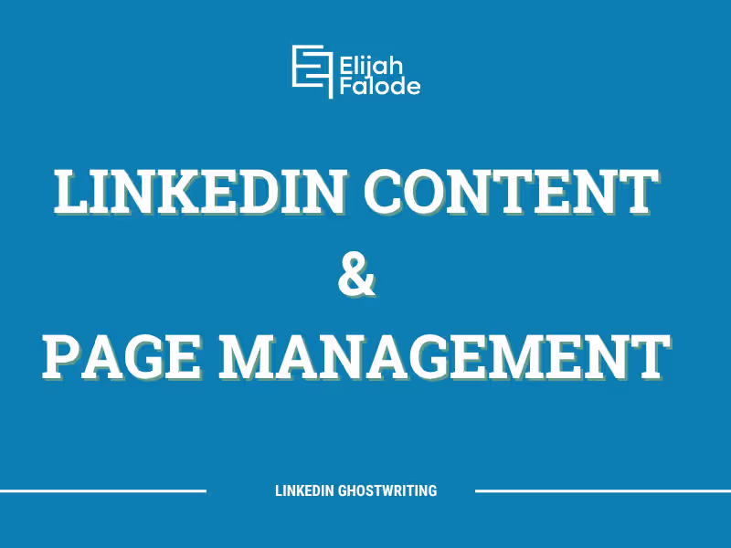 Cover image for LinkedIn Content Strategy & Ghostwriting for Thought Leaders