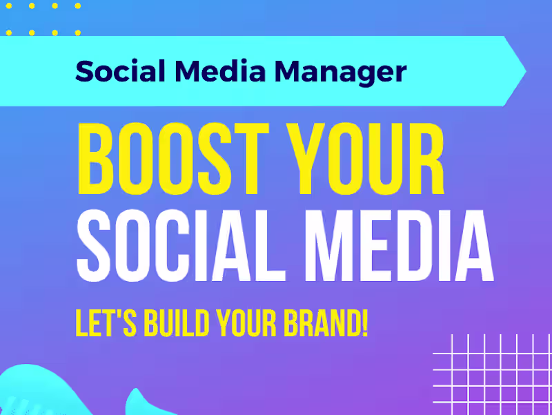 Cover image for Social Media Management with content creation