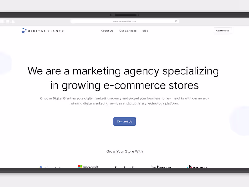 Cover image for Digital Giants Marketing Agency