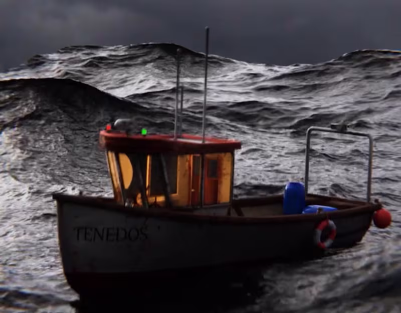 Cover image for A boat in the sea on Behance