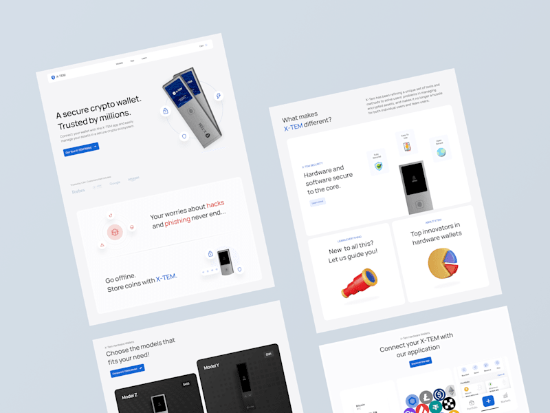 Cover image for Xtem - Crypto Wallet Landing Page