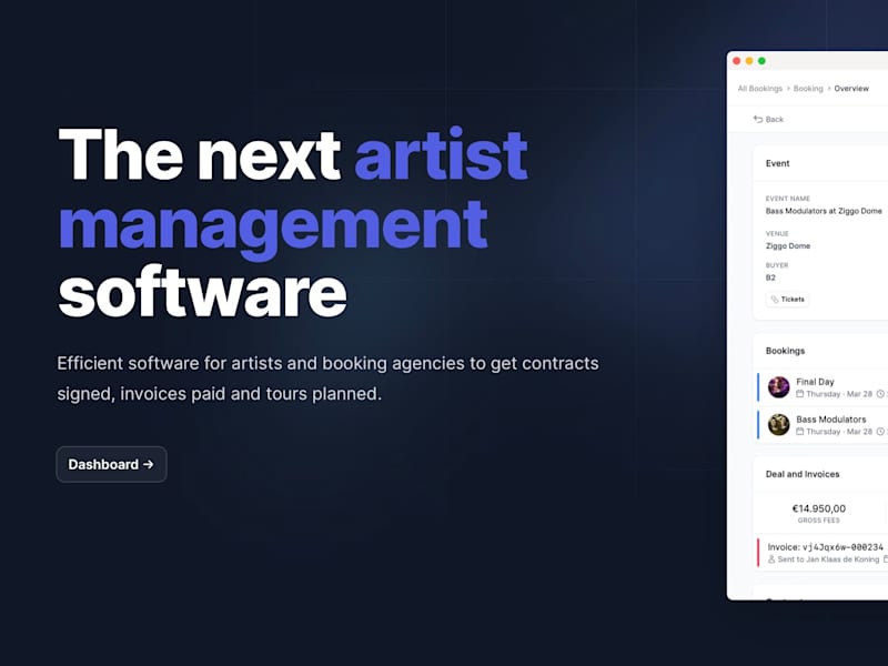 Cover image for Leading Stagent: Transforming artist booking management