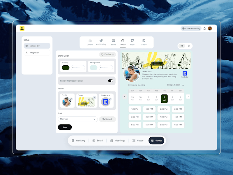 Cover image for SayBriefly: Workspace Customization and Scheduling Hub